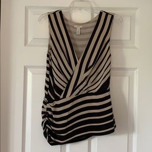 Jcrew faux wrap silk top
